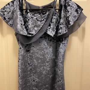 Sexy blue velvet top